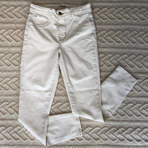 L’Agence Mid Rise Skinny Jeans Size 25 Ivory NWOT